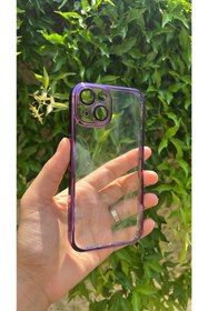 Resim Kılıfoloji Iphone 14 Kılıf Kamera Lens Korumalı Kenar Gold Renkli Şeffaf Lüx Silikon 