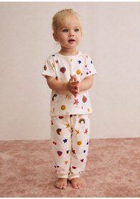 Resim Beniizle Kız Çocuk Pijama Takımı Beyaz 