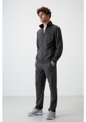 Resim Tommy Life Troy Antrasit Melanj Standart Kalıp Erkek Eşofman Takım - 85196 Antrasit - Melanj Antrasit Melanj 