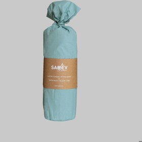 Resim Sarev Fitted Ranforce Çift Kişilik Turkuaz Çarşaf Seti 