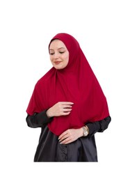 Resim Modish Group Tek Parça Hazır Başörtüsü Türban Şal Kolay Takılan Uzun Şal Viskon Kırmızı 