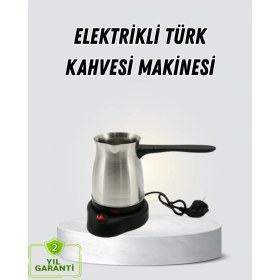 Resim MidasTech 800W Paslanmaz Elektrikli Cezve Gizli Rezistans ve Ergonomik Kulp Midiastech 