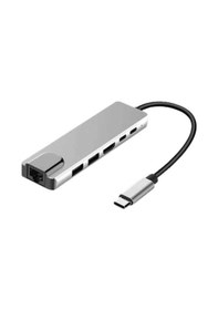 Resim Apple Uyumlu MacBook Pro/air Usb Type-c 8 In 1 Hub Dönüştürücü Çevirici 