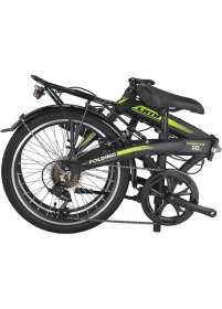 Resim Ümit 2036 Foldıng Katlanır Bisiklet V 20 Jant 6 Vites Black Lıme Çok Renkli 