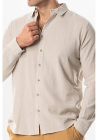 Resim Uzun Kol Poplin Akdeniz Erkek Yazlık Gömlek Taş Tas Taş 