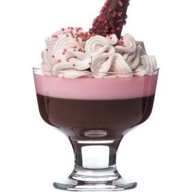 Resim Feyza Design 6'lı Şeffaf Dondurma ve Tatlı Kasesi Seti, 285 cc 