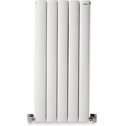 Resim Hammam 900 x 395 mm Lilac Dikey Beyaz Alüminyum Radyatör Standart Bağlantı 