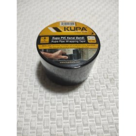 Resim Kupa Pvc Kanal Bandı Su Sızdırmaz Neme Pasa Aşıma Çürümeye Dayanıklı 48 mm x 20 Yds Siyah 