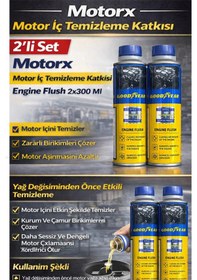 Resim 2 Adet Motor İç Temizleme Katkısı Engine Flush 300 Ml Yağ Değişim Öncesi Motorx 