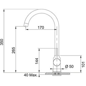 Resim Franke Pola Spiralsiz Krom Armatür Krom 