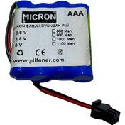 Resim Micron 4.8v 800 Mah Aaa Uzaktan Kumandalı Şarjlı Araba Pili (Batarya) 