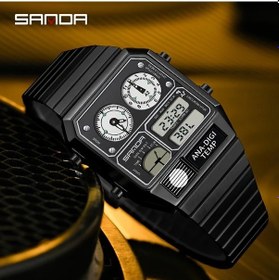 Resim Sunshine022 Sanda Erkek Kol Saati Altın Beyaz Çelik Kordon Çok Fonksiyonlu Hediye Diğer 