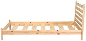Resim Doğal Ahşap Karyola Tek Ve Çift Kişilik Tüm Ölçülerde Doğal Ahşap 180 x 200 LoolpiNM67 