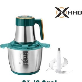 Resim Sinuoshop 3l Yeşil Paslanmaz Çelik Masaüstü Gıda İşleme Makinesi 30000 Rpm Et Kıyma Sebze Doğrayıcı 