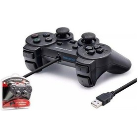 Resim Usb 2.0 titreşimli oyun kolu joystick gamepad 