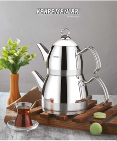 Resim Kahramanlar Roma Platin Orta Boy Çaydanlık 