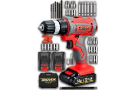 Resim Tekno Trust Takım Çantalı Alman 88 Vf 12 Ah Süper Seri Çift Çelik Şanzuman 2 Akülü Darbeli Akülü Vidalama Matka 