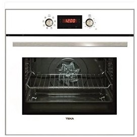 Resim Teka - Hak 629 Wh - Ankastre Multifonksiyonel Dijital Ekranlı Fırın - Gömülebilir Düğme/teleskopik Ray - Beyaz Cam - 65 Lt - 111020059 