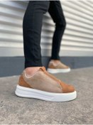 Resim Zerenyus JY007 Alba Lastikli Günlük Erkek Sneaker - Taba Vizon 