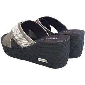 Resim Pierre Cardin Taş Şeritli Dolgu Topuk Günlük Kadın Terlik 001 