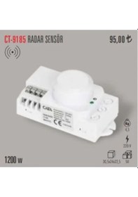 Resim Cata Ct-9185 360 Derece Radar Hareket Sensörü (492212198) 