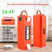 Resim Micron Roborock Roborock S5 Max Kutulu S50 S51 S52 S55 , Uyumlu 14.4v 5200 Mah Li-ion 