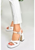 Resim Fox Shoes Beyaz Platform Topuklu Kadın Ayakkabı M404100109 