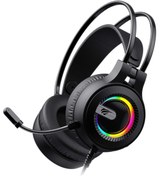 Resim Gamenote H2040D 3.5MM Jack-USB RGB Aydınlatmalı Mikrofonlu Gaming Oyuncu Kulaklığı Havit