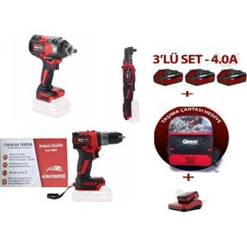Resim -arm- Şarjlı Matkap 1/2 Somun Sökme Sıkma 850 Nm Şarjlı Cırcır Ko 