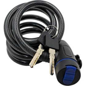 Resim Fixonic B.h.d BHD00582 150CM 12X3MM Bisiklet Kilidi Pvc Kaplı Çelik Halat Anahtarlı 