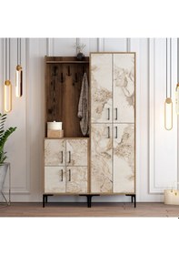 Resim Variant Variant Berlin Ba Portmanto Ceviz/Beyaz Mermer 