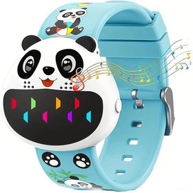 Resim Maiyame Çocuklar İçin Hayvan Desenli Zaman Yönetimi Bileklik: Geri Sayım, Alarm Ve Müzik Hatırlatıcı - Mavi Turkuaz 