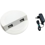 Resim EYM Çalışma Masası Için Masa Üstü Usb Şarj Aleti Beyaz Adaptör Dahil 