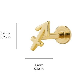 Resim Goldkupe Yay Burç Piercing-6466 