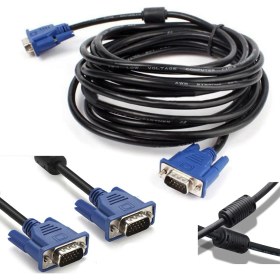 Resim Wozlo 10M Orjinal VGA Görüntü Kablosu Projeksiyon Ekran Monitör LCD Tv - 10 Metre 