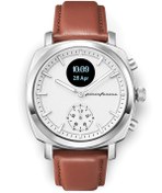 Resim Senso Hibrit Mono OLED Ekran Safir Kristal Cam Paslanmaz Çelik Kasa Akıllı Saat Pininfarina