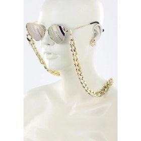 Resim X-lady Accessories Kadın Gözlük Zinciri Retro Kalın Gold 