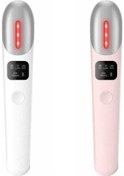 Resim Pazly White Eye Face Massager - Dark Circles, Puffiness, Wrinkle Removing Led Beauty Device White Beyaz 