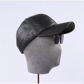 Resim Hakiki Deri Beyzbol Kep Şapka Unisex 