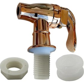 Resim Genpazar Cam Sebil Damacana Yedek Musluğu, Yaylı Basmalı Tip (Gold Renk) 