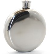 Resim Home Paslanmaz Çelik Yuvarlak Cep Matarası Çelik Renk 