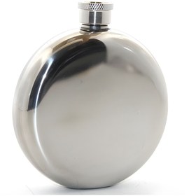 Resim Home Paslanmaz Çelik Yuvarlak Cep Matarası Çelik Renk 