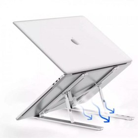 Resim Coofbe Alüminyum 6 Farklı Yükseklik Ayarlı Taşınabilir Laptop Standı Tablet Notebook Standı Kaymaz Pad 