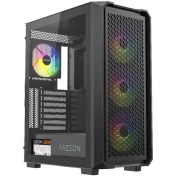 Resim Fazeon F10 650W 80PLUS Bronze Mesh 4X120MM Argb Fanlı Atx Bilgisayar Kasası 
