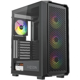 Resim Fazeon F10 650W 80PLUS Bronze Mesh 4X120MM Argb Fanlı Atx Bilgisayar Kasası 
