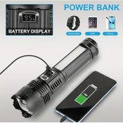 Resim Tongdashop Anyıce 5400mah Şarj Edilebilir 9 Modlu Parlak Led El Feneri Kamp Yürüyüş Acil Durum 