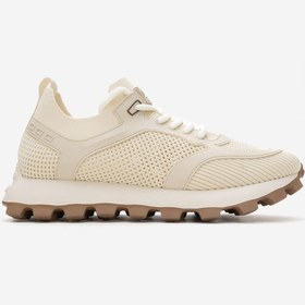 Resim MARCOMEN Erkek Kalın Taban Trikolu Bağcıklı Sneaker Mc 21326 Bej 