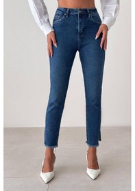 Resim Lacarino 7413 Mia Kadın Jean Pantolon Dark Blue 