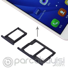 Resim Ally Samsung Galaxy J5 Prime,J7 Prime İçin Çift Sim Hafıza Sim Kart Kapağı 