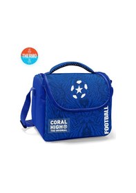Resim Coral High Kids Lacivert Saks Futbol Desenli Thermo Beslenme Çantası 22797 Saks Mavi 